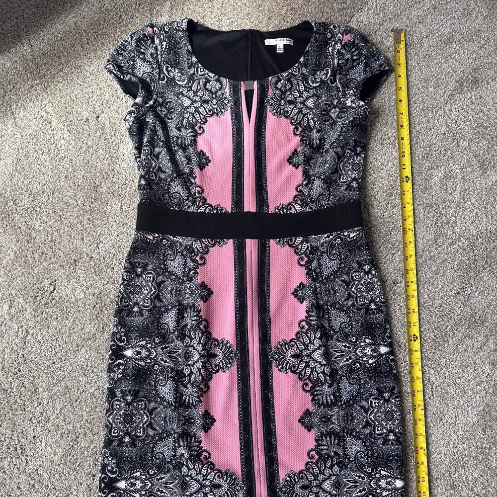 Studio One New York Stretch Dress Cap Sleeve sz L
